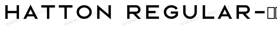 Hatton Regular字体转换